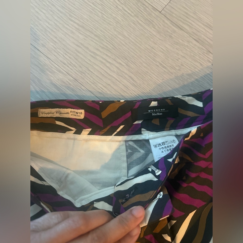 Weekend Max Mara Ravello Colorful Trouser Size 8 - Picture 3 of 5
